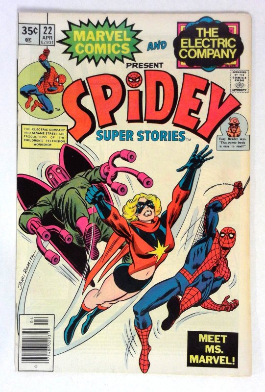 Spidey Super Stories #22 (1977) Ms. Marvel John Romita Marvel VF