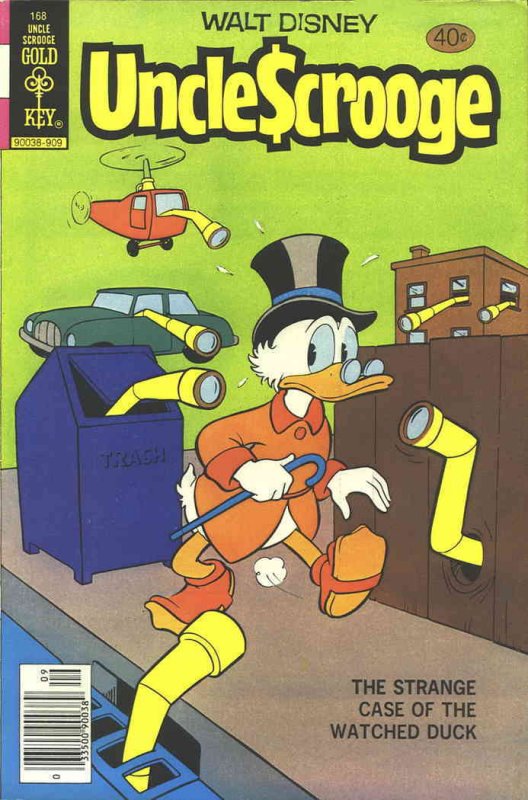 Uncle Scrooge (Walt Disney ) #168 FN ; Gold Key | September 1979 Watched Duck
