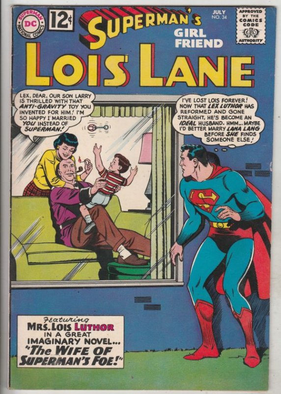 Lois Lane, Superman's Girlfriend  #34 (Jul-62) NM- High-Grade Superman, Lois ...