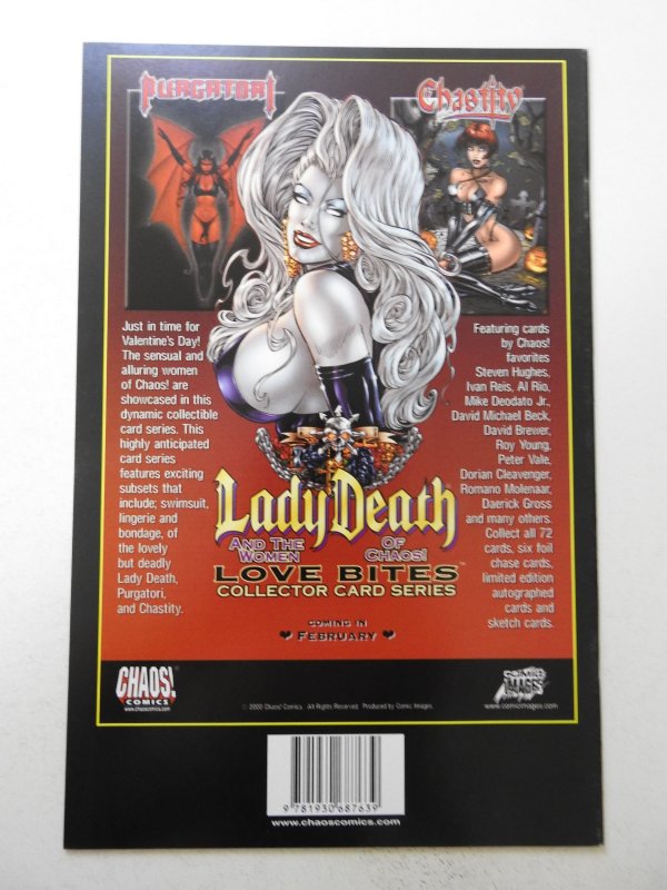 Lady Death: Love Bites Dynamic Forces Wizard Authentic Blue Foil VF+ W/ COA