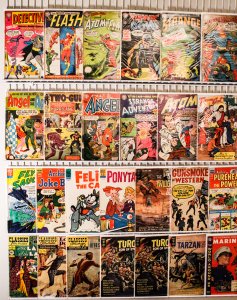 Big Lot of 50 Low Grade Reader Comics - Mostly Silver Age! *See Description