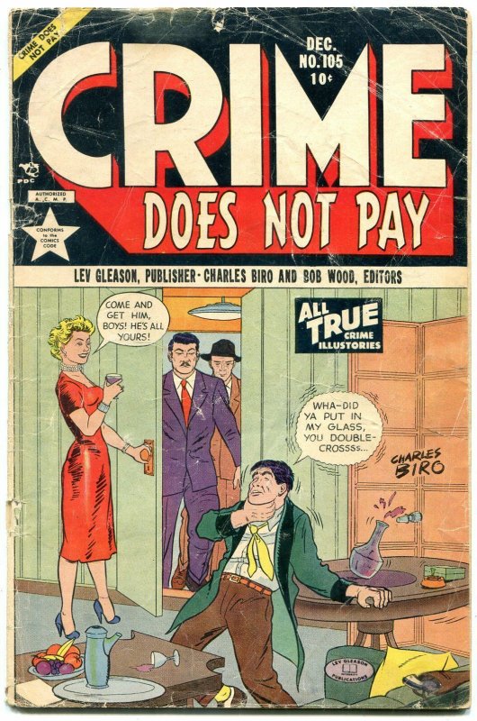 CRIME DOES NOT PAY #105 1951-LEV GLEASON-CRIME-'49 FORD G-