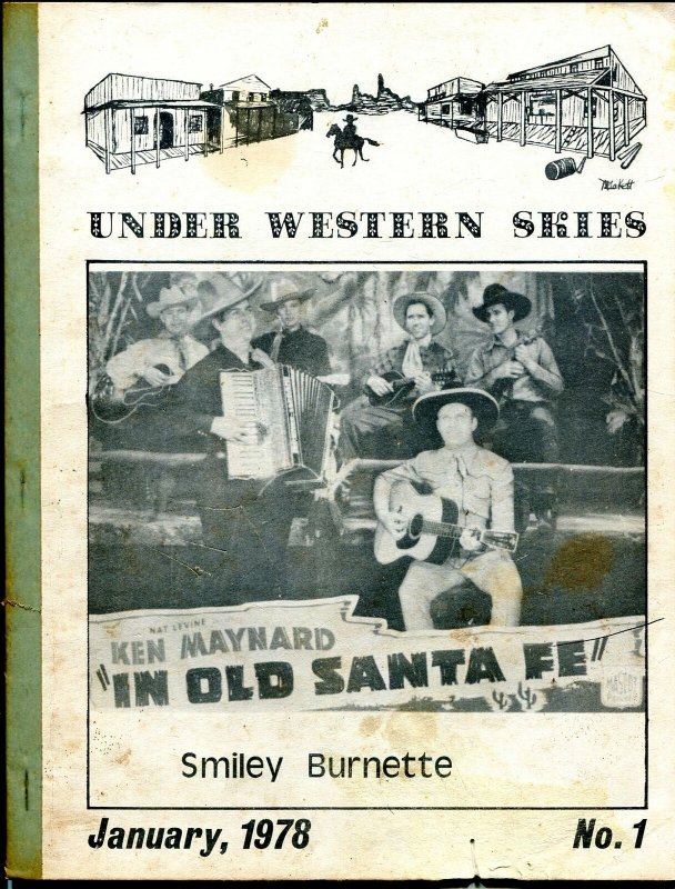 Under Western Skies #1 1/1978-1st issue-Smiley Burnette-B-Westerns-G