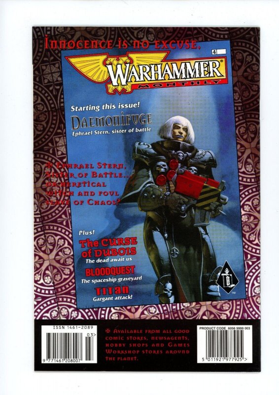 WARHAMMER MONTHLY #3 GAMES WORKSHOP (1998)