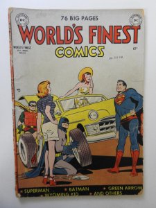 World's Finest Comics #48 (1950) PR Cond missing back cover & 6 interior...