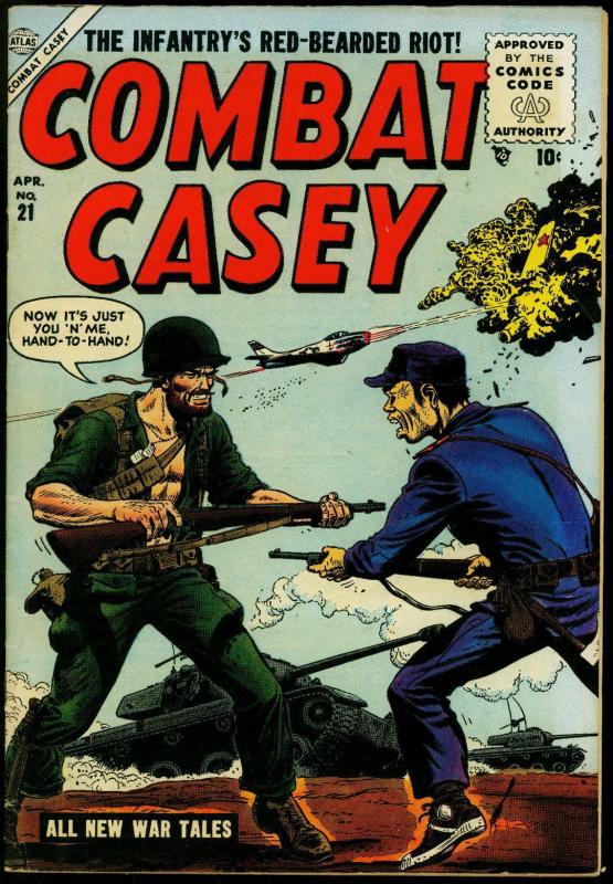 Combat Casey #21 1955- Korean War- Atlas Comics- commies FN/VF