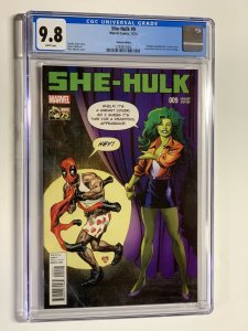 She-Hulk #9 Deadpool Variant 1:25 CGC 9.8 NM/MT 2014 Marvel Comics