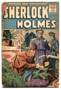 Sherlock Holmes #1 1955-CHARLTON-Dr Neff Ghost Breaker G/VG
