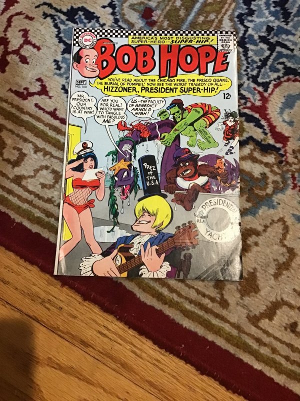 The Adventures of Bob Hope #100 (1966) 100th issue! Super-Hip, Frankenstein wow!