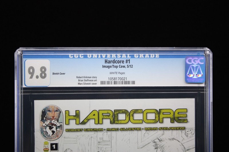 Hardcore #1 - Marc Silverstri Sketch Cover/Robert Kirkman Story (CGC 9.8) 2012