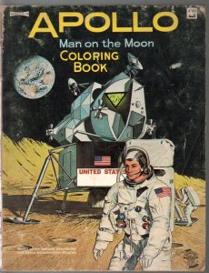 Apollo Man On The Moon Coloring Book #4566 1969-NASA-G/VG