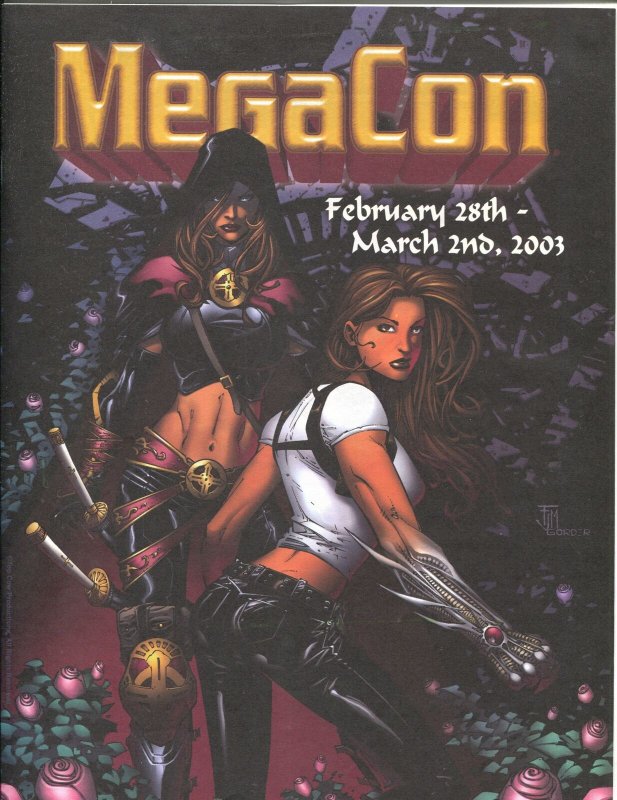 MegaCon Program Book 2003-Good Girl art cover-guest & artist bios-G/VG