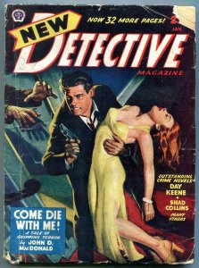 New Detective Pulp January 1948- John D MacDonald- Ray Cummings VG-