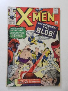 The X-Men #7 (1964) FR/GD Condition 3 in cumulative spine split