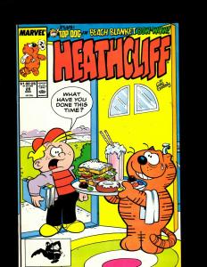 Lot of 11 Heathcliff! Marvel Comic Books #18 19 22 25 26 28 33 34 36 37 41 J344