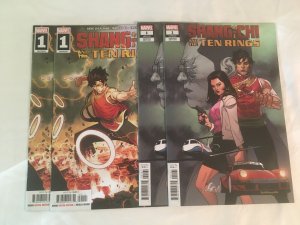 SHANG-CHI AND THE TEN RINGS #1 Two Cover Versions, Two Copies Each, VFNM Cond.