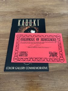 Kabuki Color Gallery Commemorative # 1 NM Signed David Mack W/COA 4 J456