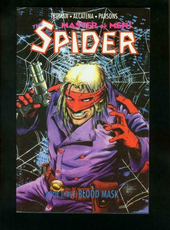 THE SPIDER BOOK THREE BLOOD MASK-1991 PULP HERO COMIC VF/NM