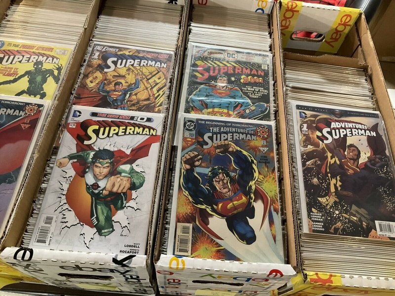 Superman Action Comics Man of Steel Huge Comic Lot 1976-2020 Over 1200 Books!