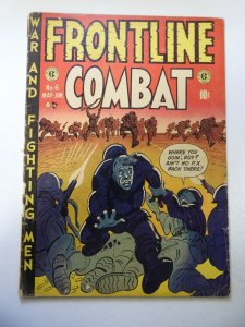 Frontline Combat #6 (1952) GD+ Cond 1 1/4 cumulative spine split cf detached