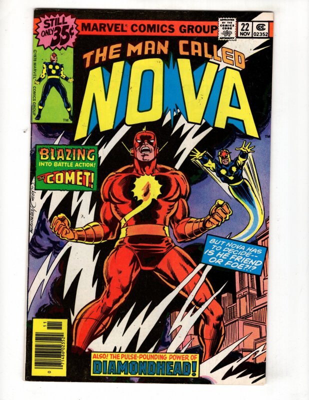 The Man Called Nova #22 (1978) THE COMET Appearance !!!!  / ID#772