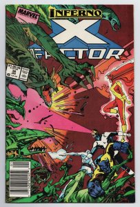 X-Factor #36 Inferno | 1st App of Dark Angel (Marvel, 1989) FN+ 