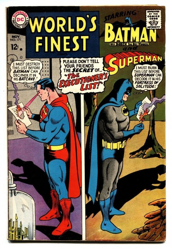 WORLD'S FINEST #171 comic book DC-SUPERMAN-BATMAN