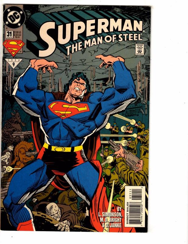 9 Superman Man Of Steel DC Comics # 28 29 31 32 33 34 35 36 37 Batman Flash J214