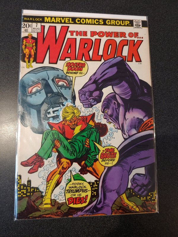 The Power of Warlock Comic Book #7 (Marvel 1972) The Brute~Dr. Doom