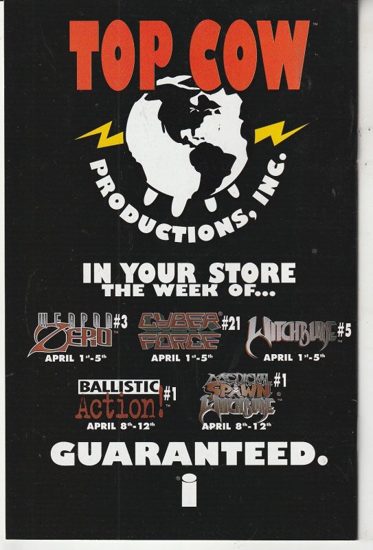 Medieval Spawn / Witchblade #1 (1996)    Preacher writer Garth Ennis !