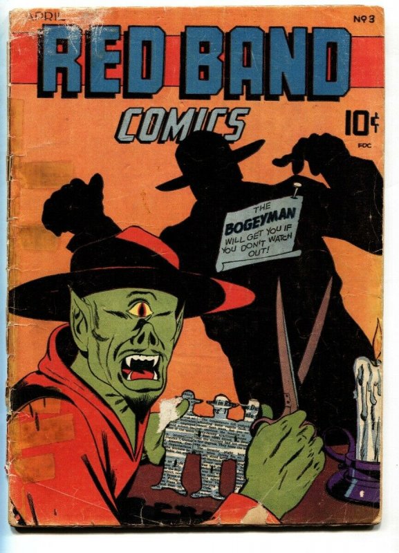 Red Band #3 1945-Captain Wizard-Impossible Man-Bruce Elliott 