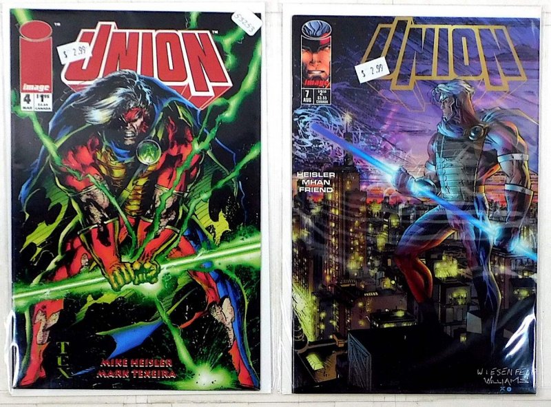 Union Lot of 2 #4, 7 (1994) Image Comics Nova 1st Print Comic Books