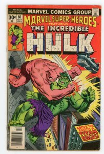 Marvel Super-Heroes #60 (1967 v1) Marie Severin Herb Trimpe Hulk 106 reprint FN