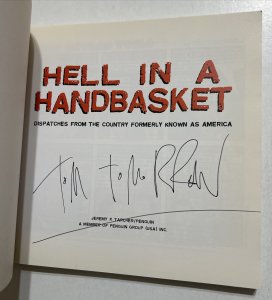Hell in a Handbasket Political Cartoons by Tom Tomorrow SIGNED TPB