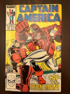 Captain America #341 (1989) - NM Vs Iron Man