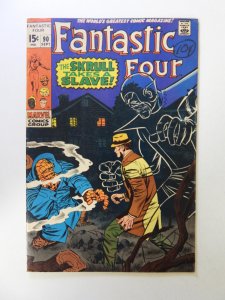 Fantastic Four #90 (1969) FN condition writing front cover