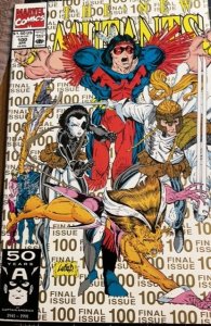 The New Mutants #100 Second Print Cover (1991) New Mutants 