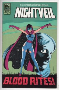 NIGHTVEIL #2, VF/NM, AC Comics, Bill Black, 1984 1985, Femme Fatale