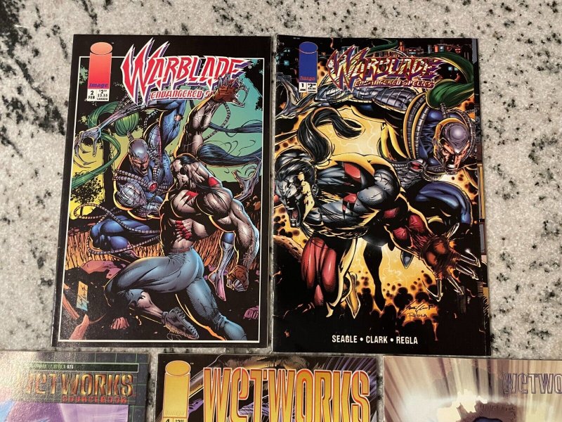 5 Image Comics Wetworks 3 4 1 Sourcebook + Warblade 1 2 Endangered Spec 21 J812