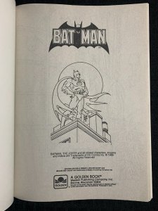 1989 BATMAN Big Coloring Book FN 6.0 Golden