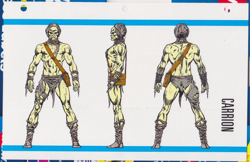 Official Handbook of the Marvel Universe Sheet- Carrion
