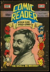 Comic Reader #179 1980- Fanzine- Stan Lee photo cover G