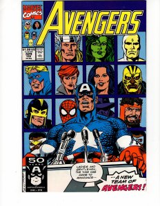 The Avengers #329 New Team Lineup Begins !!!