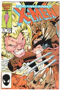 The Uncanny X-Men #213 (1987) Wolverine vs Sabretooth,  Mutant Massacre!