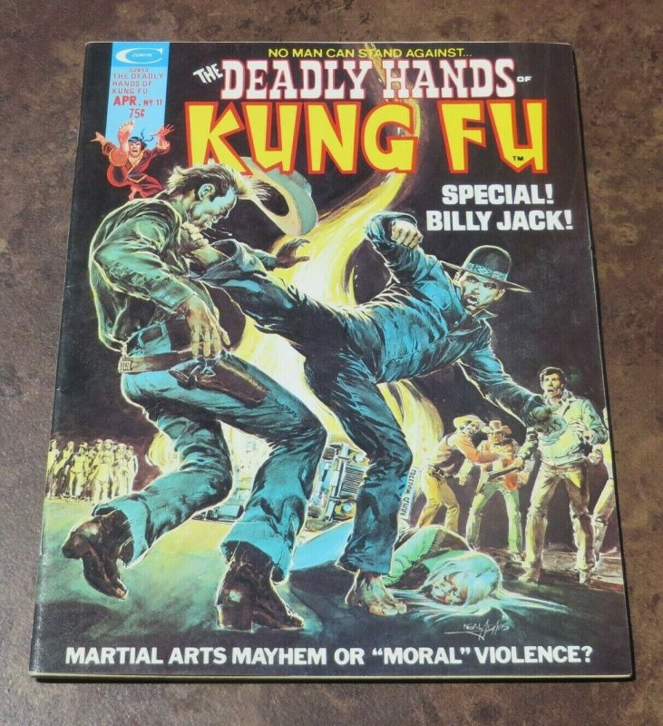 The Deadly Hands of Kung Fu #11 VF High Grade Magazine Martial Arts Billy Jack