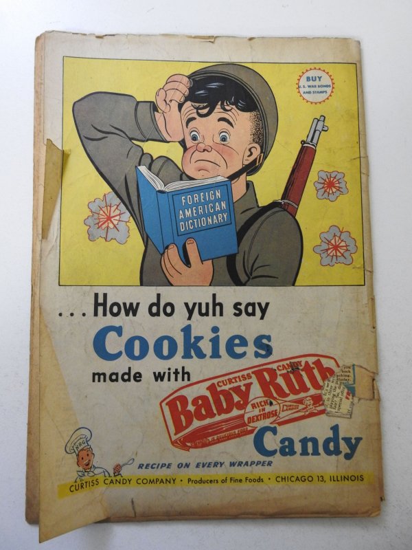 Master Comics #59 (1945) GD Condition cover detached, moisture stain, ink fc