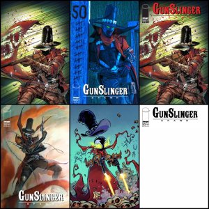 GUNSLINGER SPAWN #50 SET A-D, 1:50 & 1:100 PRESALE 12/31 NM+ MCFARLANE, SPEARS
