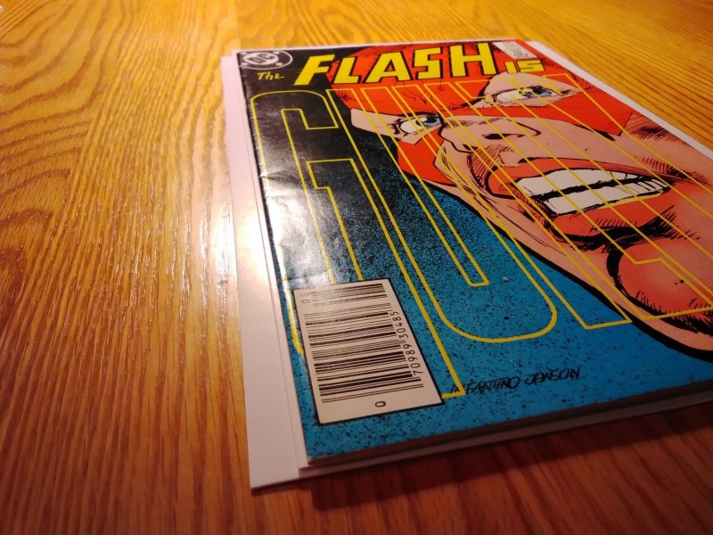 The Flash #348 CPV Newsstand Edition (1985) Janson cover