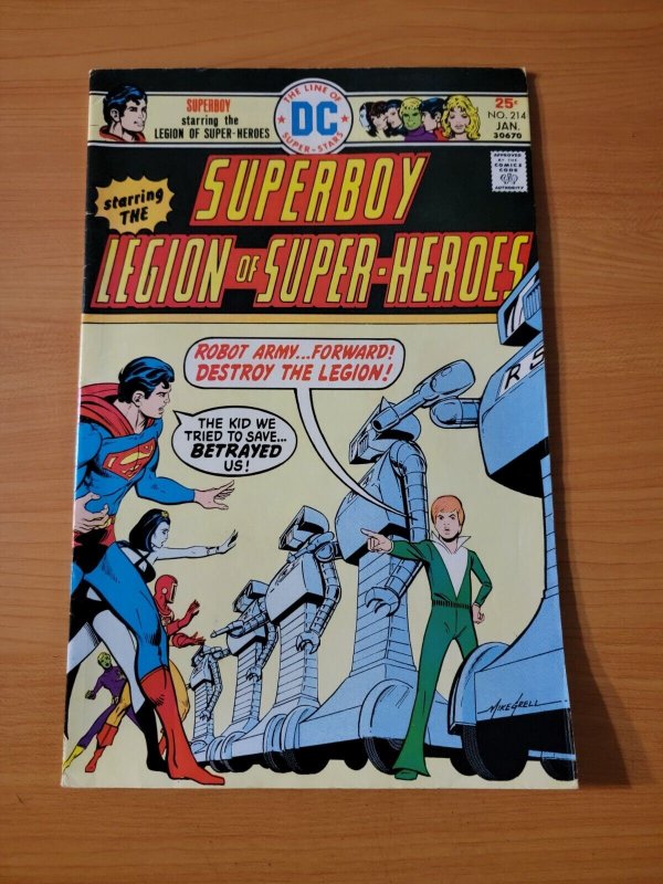 Superboy #214 MARK JEWELER Variant ~ VERY FINE - NEAR MINT NM ~ 1976 DC Comics