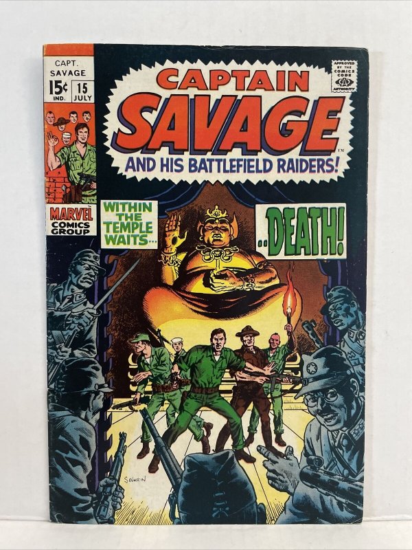 Captain Savage And His Battlefield Raiders #15 1969 War